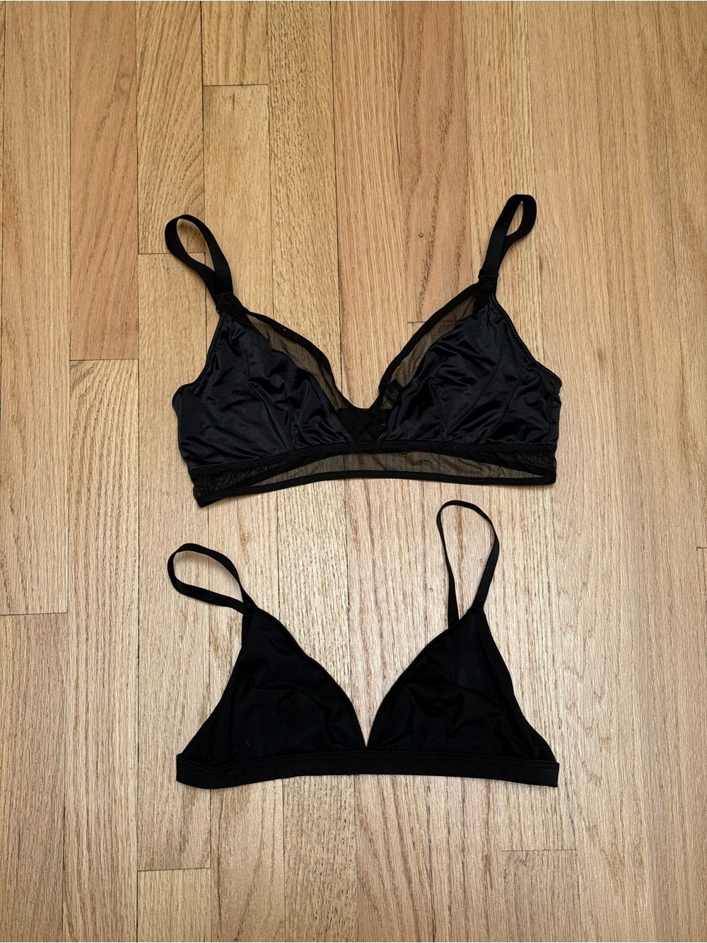 Black Wireless Triangle Bralette Bundle